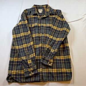 L.L.Bean Plaid Flannel Shirt Men’s Medium Traditional Fit